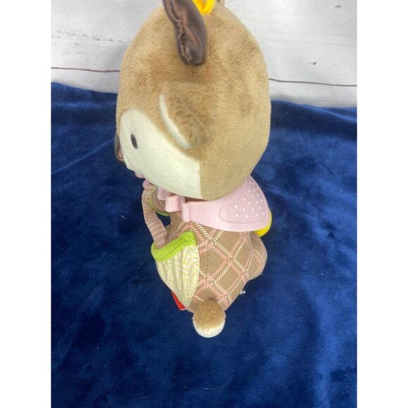 Skip Hop Reindeer Deer Activity Plush Rattle Teether 10" Stuffed Animal Toy - Picture 4 of 8